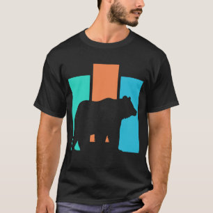 Bär Wildtier Draußen Natur Silhouette T-Shirt