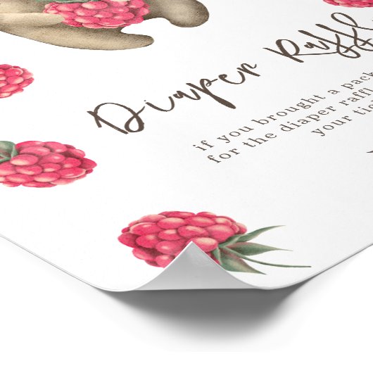 Bär - Windelwindspiel Poster (Ecke)