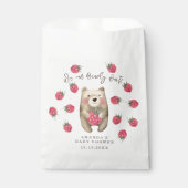 Bär - wir können frühzeitig die Babydusche warten Geschenktütchen (Vorderseite)