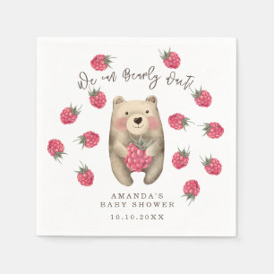Bär - wir können frühzeitig die Babydusche warten Serviette