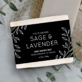 Bar Wrapper-Label mit einfachem Blumenmuster und w