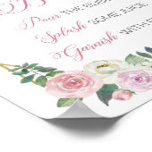 Bar-Zeichen für die Blumengeometrie Poster (Ecke)