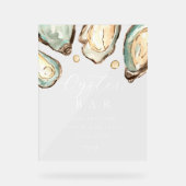 Bar-Zeichen für Küstengewässer Oyster Acrylschild (Vorderseite)