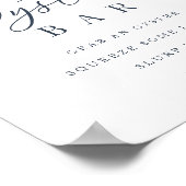 Bar-Zeichen für Küstengewässer Oyster Poster (Ecke)