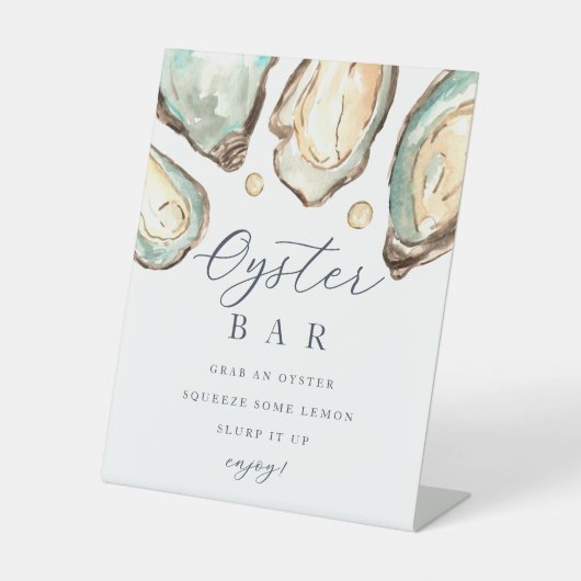 Bar-Zeichen für Küstengewässer Oyster Sockelschild (Vorderseite)