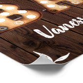 Bar-Zeichen für Vintage Bullen Poster (Ecke)