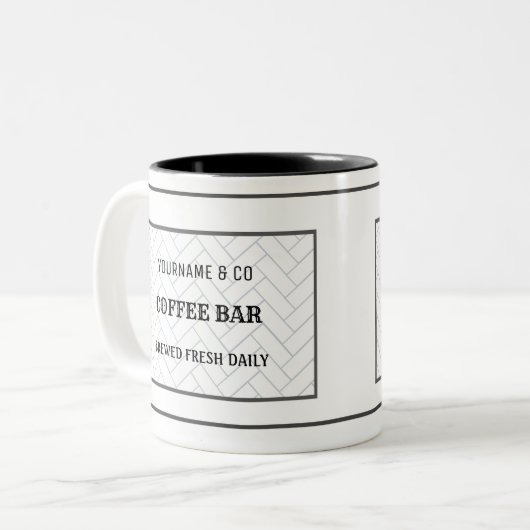 Bar Zweifarbige Tasse (Vorderseite Links)