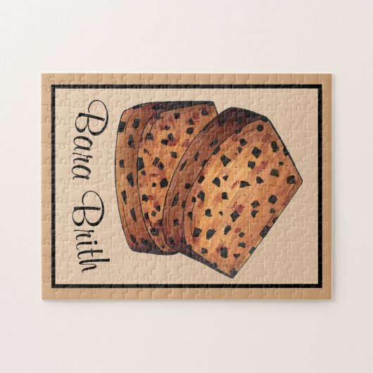 Bara Brith Wales Welsh Brot Frucht Loaf Backen Puzzle (Horizontal)