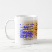 Barach/segnen im paleo-Hebräischen Skript Kaffeetasse (Links)