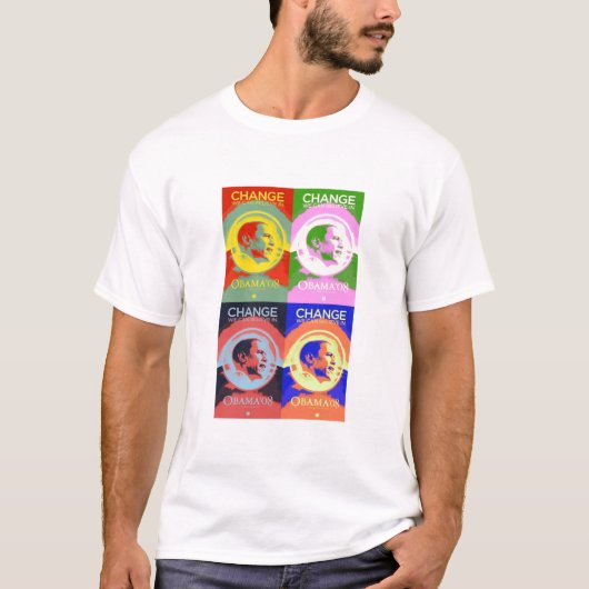 Barack 08 Pop-Kunst T - Shirt (Vorderseite)