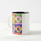 Barack 08 Pop-Kunst Tasse (Vorderseite Links)