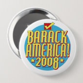Barack Amerika Text Button (Vorne & Hinten)