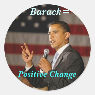 Barack = Aufkleber für positive Veränderung