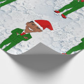 Barack-Bama-Santas-Packpapier Geschenkpapier (Ecke)