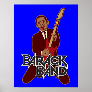 Barack Band Print Poster