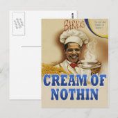 Barack-Creme der nackten Postkarte (Vorne/Hinten)