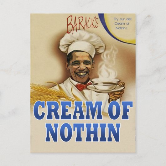Barack-Creme der nackten Postkarte (Vorderseite)