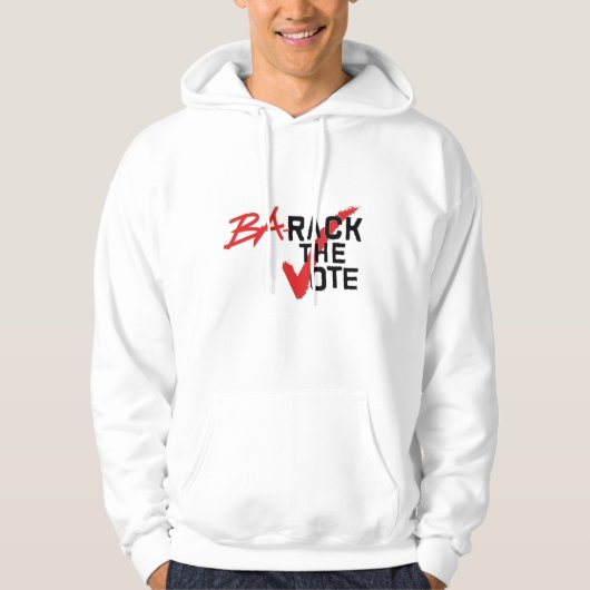 Barack das Abstimmungs-Sweatshirt Hoodie (Vorderseite)
