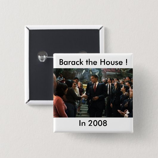 Barack das Haus! Button (Vorne & Hinten)