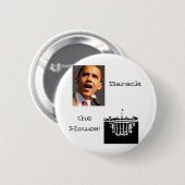 Barack das Haus! Knopf Button (Vorne & Hinten)