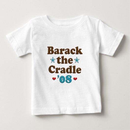 Barack das Wiege08 Obama-Baby-T-Shirt Baby T-shirt (Vorderseite)