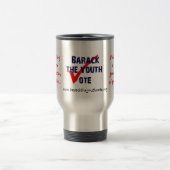 Barack die Jugend-Abstimmungs-Reise-Tasse Reisebecher (Mittel)