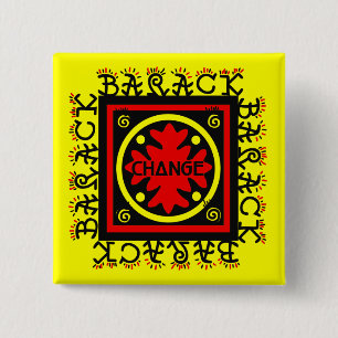 BARACK FÜR ÄNDERUNGS-BUTTON BUTTON