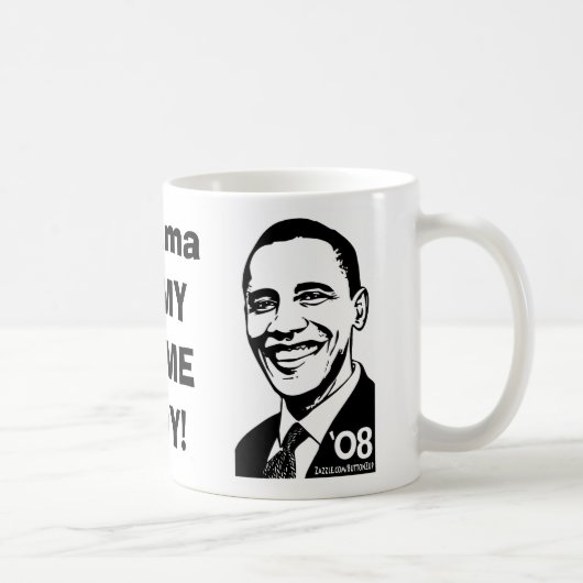 Barack für Präsidenten Mug Kaffeetasse (Rechts)
