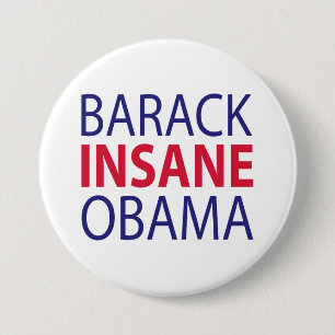 Barack geisteskranker Obama Button