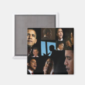 Barack-Gesichter Magnet (Vorderseite/Rückseite)