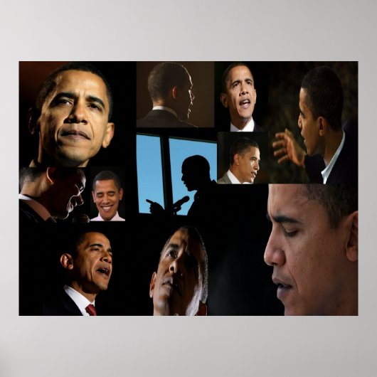 Barack-Gesichter Poster (Vorne)