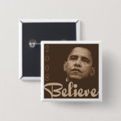 Barack glauben Knopf Button (Vorne & Hinten)