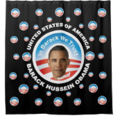 Barack Hussein Obama Duschvorhang (Vorderseite)
