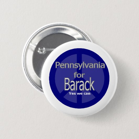 Barack in PA Button (Vorne & Hinten)