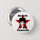 Barack ist mein Kamerad Button (Vorne & Hinten)