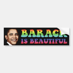 Barack ist schön - Obama-Aufkleber Autoaufkleber