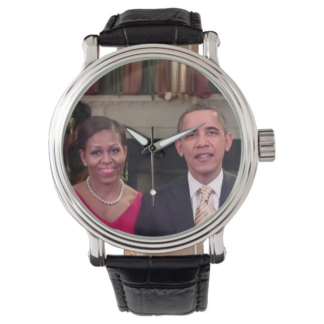 Barack & Michelle 2011 - Watch Armbanduhr (Vorderseite)