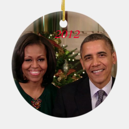 Barack & Michelle 2012 - Ornament (Hinten)