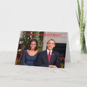 Barack & Michelle 2013WA-Grußkarte Feiertagskarte
