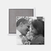 Barack & Michelle Kühlschrankmagnet (Vorderseite/Rückseite)
