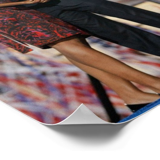 BARACK & MICHELLE OBAMA POSTER (Ecke)