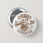 Barack N Rollenhomeboy-Knopf Button (Vorne & Hinten)
