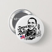 Barack N Rollenknopf Button (Vorne & Hinten)