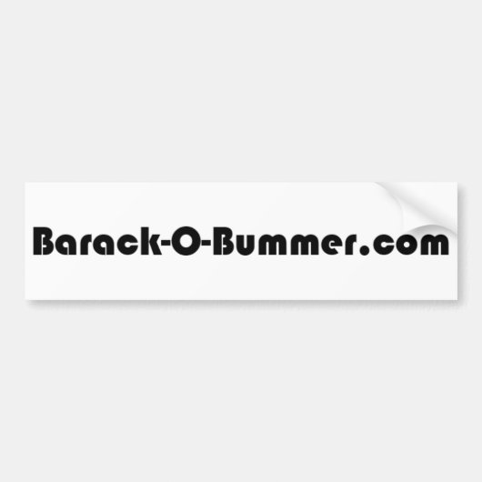 Barack-O-Enttäuschung Autoaufkleber (Vorne)