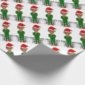 Barack-Oama-Santa-Klub Geschenkpapier (Ecke)