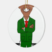 Barack-Oama-Santa-Klub Keramikornament (Links)
