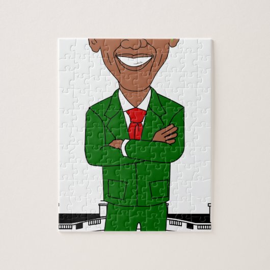 Barack-Oama-Santa-Klub Puzzle (Vertikal)