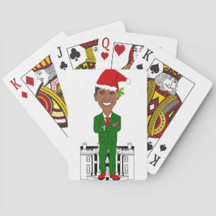 Barack-Oama-Santa-Klub Spielkarten