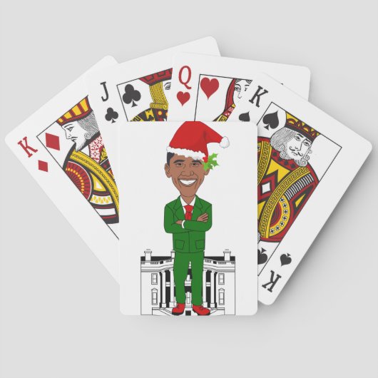 Barack-Oama-Santa-Klub Spielkarten (Rückseite)