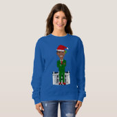 Barack-Oama-Santa-Klub Sweatshirt (Vorne ganz)
